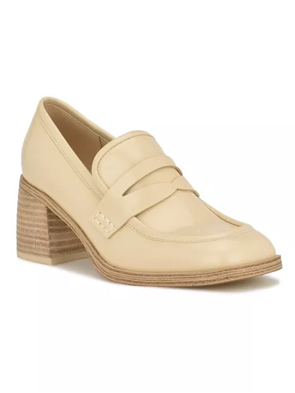 Nine West Women's Avalia Block Heel Penny Loafers Size 5 M